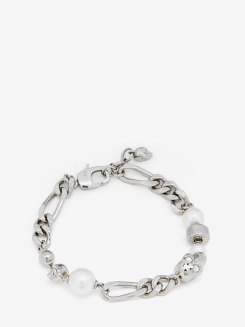 Skull And Pearl Bracelet