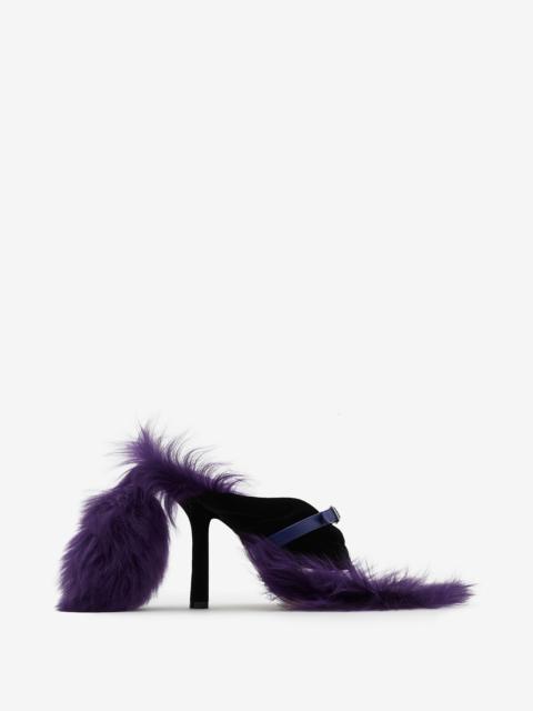 Shearling Step Post Sandals