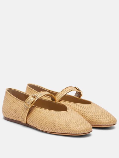 Stella raffia ballet flats