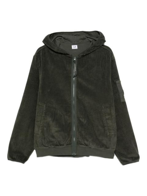 corduroy zip-up hoodie