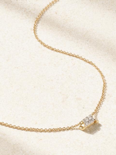 Twinkling Twine 10-karat Gold Diamond Choker