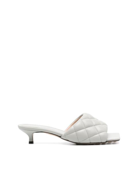 Padded 40mm leather mules