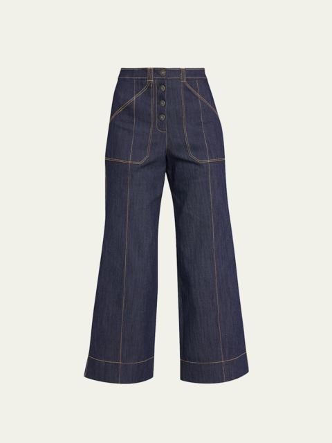Benji Wide-Leg Denim Pants
