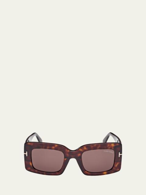 Brigitta Rectangle Acetate Sunglasses