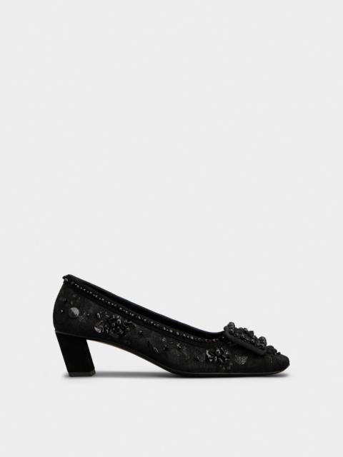 Belle Vivier Pumps in lace