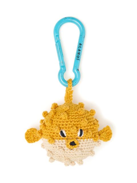 Handmade Puffer Fish Crochet Key Holder