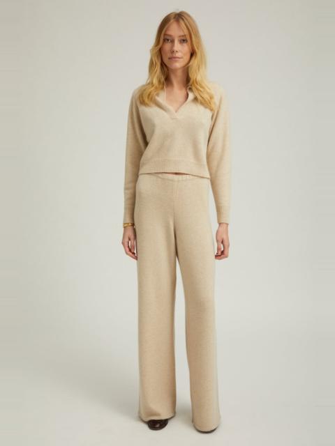 OYSTER CASHMERE EASY PANTS