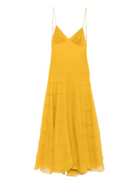 tiered ruffled dress