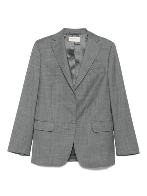 button-fastening single-breasted blazer