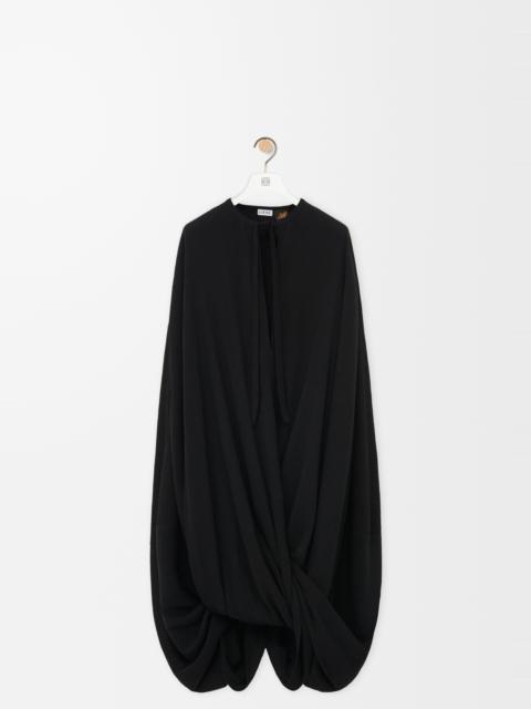 Dress in cotton and silk