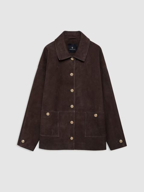 Luca Suede Jacket - Deep Brown