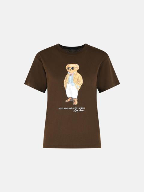 BROWN COTTON T-SHIRT