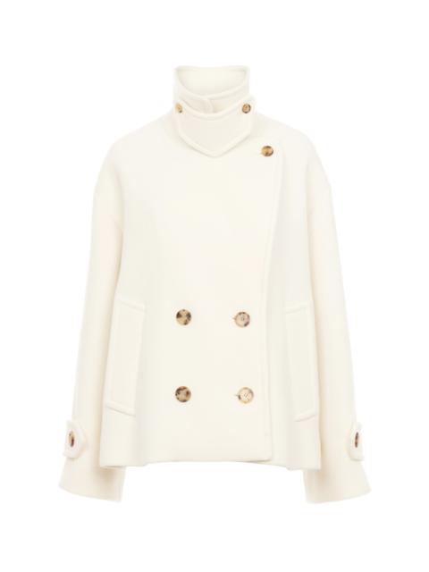 OVERSIZED SHORT COAT IN WOOL