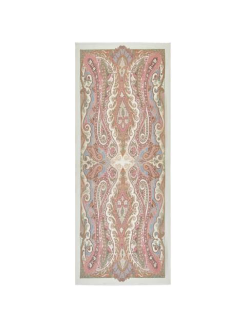 paisley-print silk scarf
