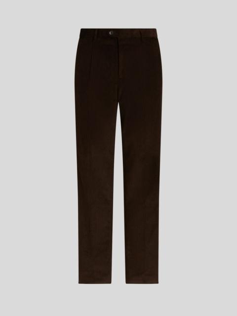 COTTON VELVET TROUSERS WITH BAND