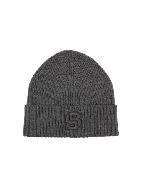 logo-embroidered beanie