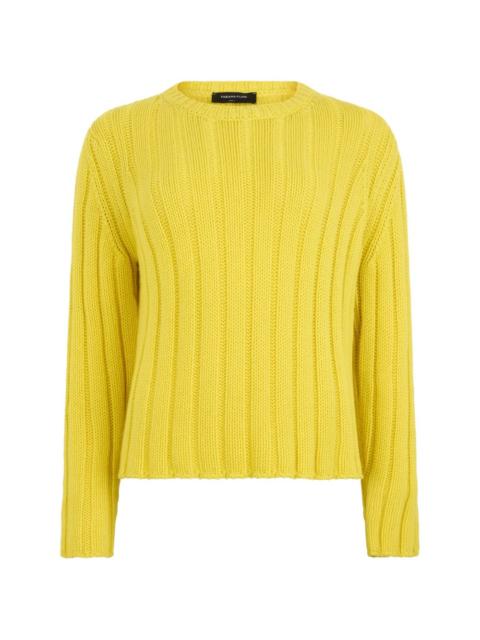 ribbed crewneck sweater