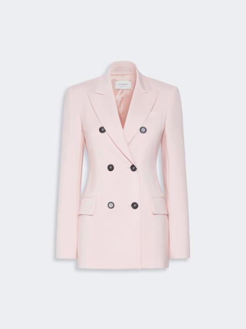 ADAMO Double-breasted natural stretch wool blazer - ANTIQUE ROSE