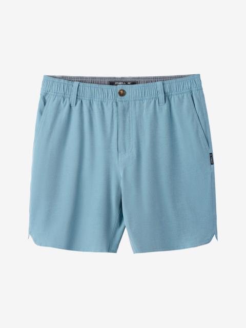 Reserve Light Check Scallop Elastic Waist 18" Hybrid Shorts