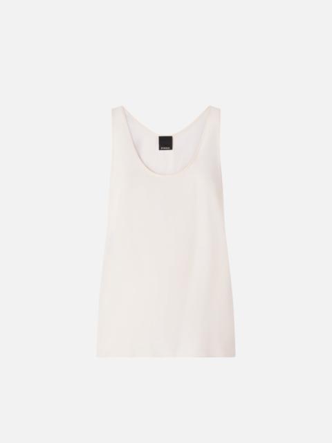 VEST TOP IN SAND WASH SILK