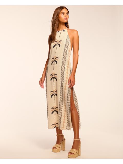 Gardenia Halter Coverup Midi Dress