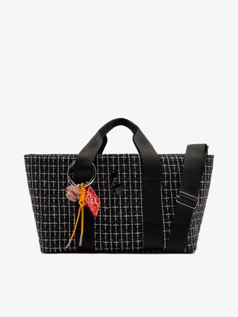 Americana Tote Bag In Black Milano Tweed