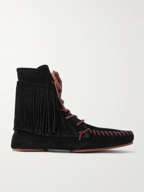 Indiana Fringed Suede Ankle Boots