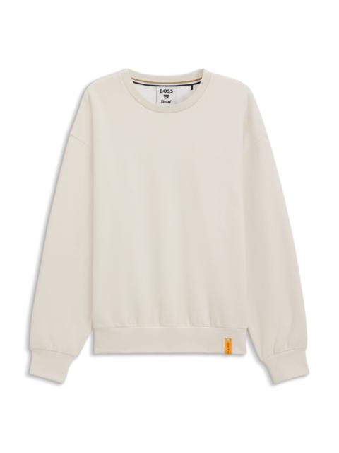 BOSS X STEIFF ALL-GENDER SWEATSHIRT IN A COTTON BLEND