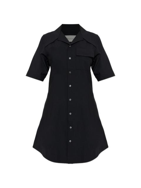 button short-sleeve dress