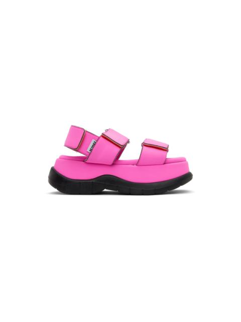SSENSE Exclusive Pink Low Platform Sandals