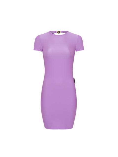 Draped Jersey Open Back Dress