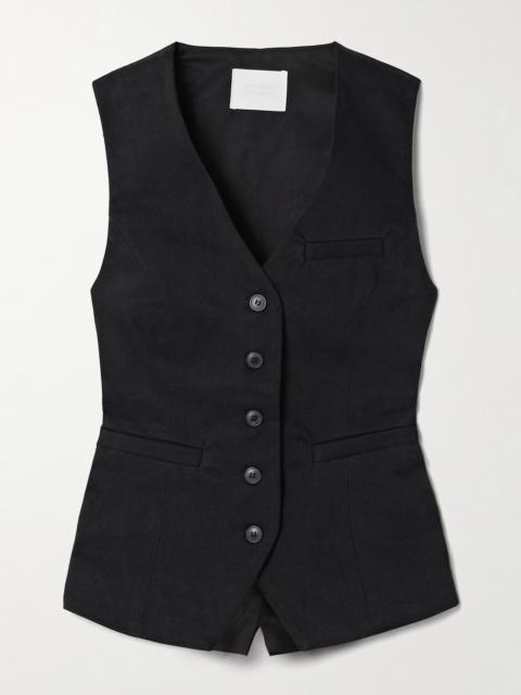 Jasmin Cotton-twill Vest