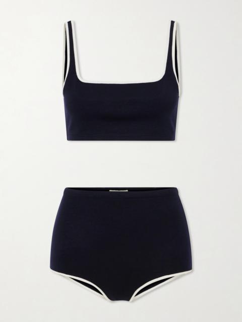 Wool-blend Jersey Bikini