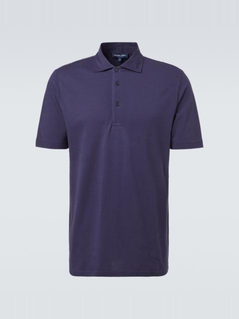 Luca cotton piqué polo shirt