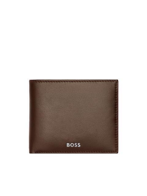 logo-embellished wallet and pen set