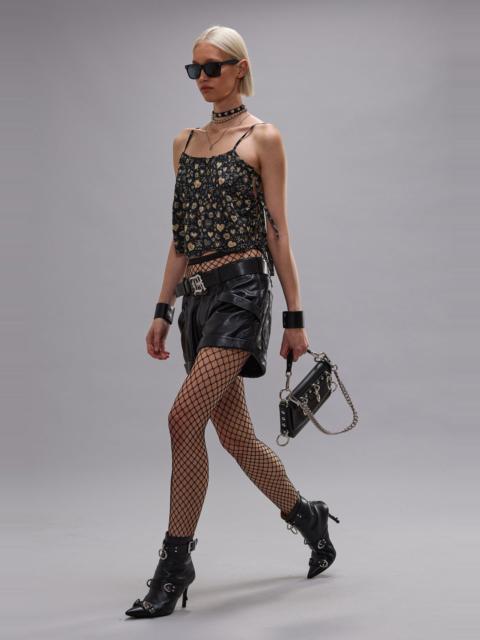 SQUARE NECK CAMI WITH TIES