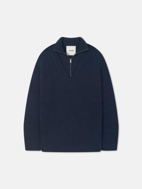 Contrast Brushed Merino Sweater