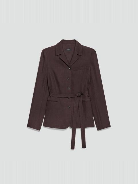 Tie-Waist Jacket in Washed Twill