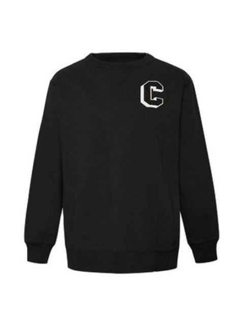 (WMNS) Converse Elevated Fleece Sweatshirt 'Black' 10019109-A01