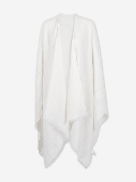 COTTON LINEN PONCHO