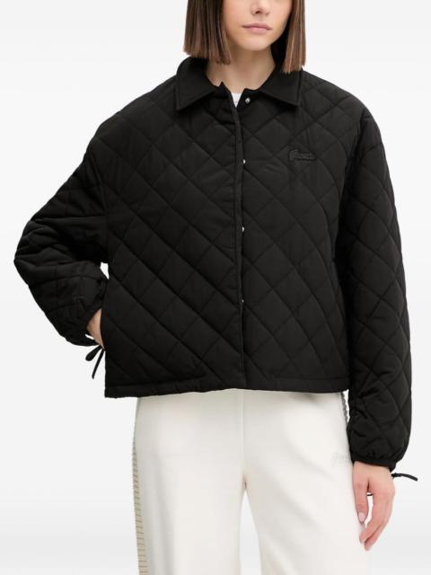 quilted logo jacket