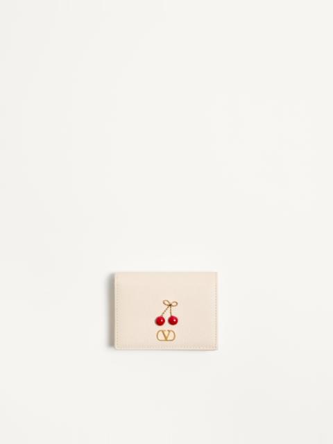 CHERRYFIC WALLET IN GRAINY CALFSKIN