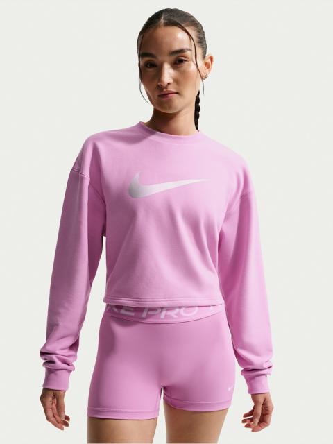 Nike Pro Women's Dri-FIT Crew-Neck French Terry Top