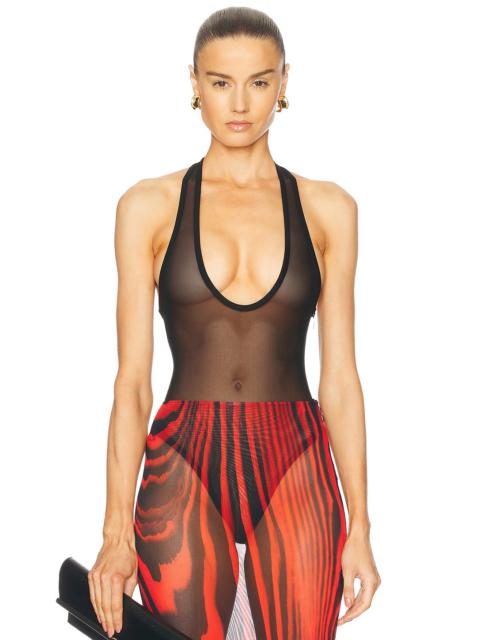 Powernet U Shape Neckline Bodysuit