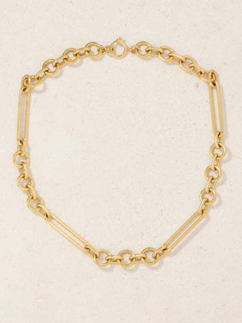 Oversized Mixed Clip 18-karat Recycled Gold Necklace