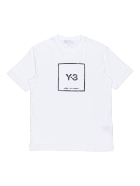 Y-3 SS21 Alphabet Logo Loose Round Neck Short Sleeve White T-Shirt GV6061