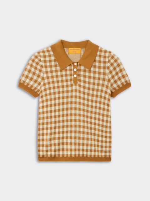 Gingham Shrunken Polo