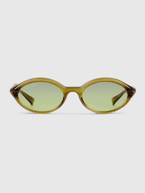 Oval frame sunglasses