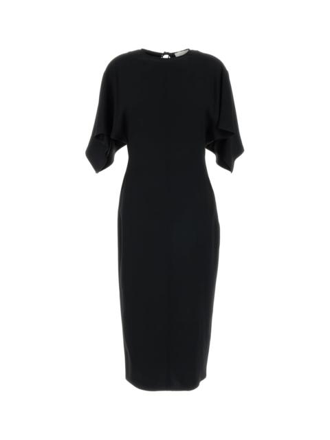 Black crepe dress