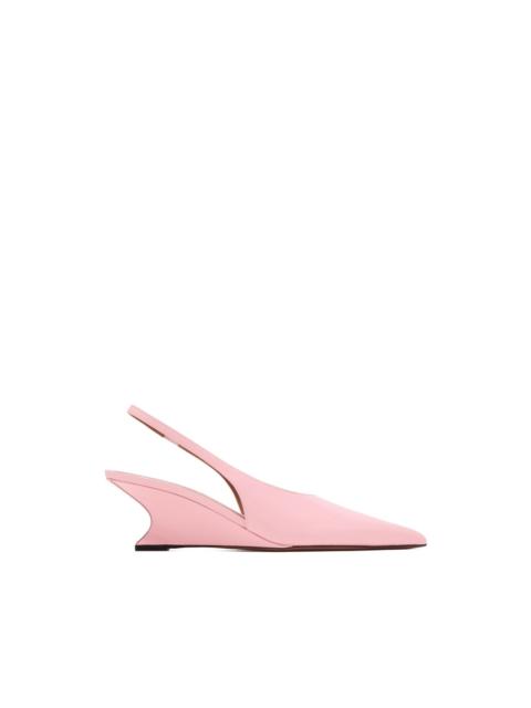 Nina slingback wedge pumps